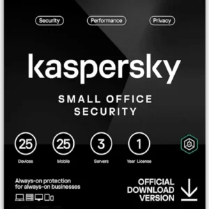 Kaspersky Small Office Security - 25 PC 25 Mobile 3 Server 1 Year - Digital Subscription