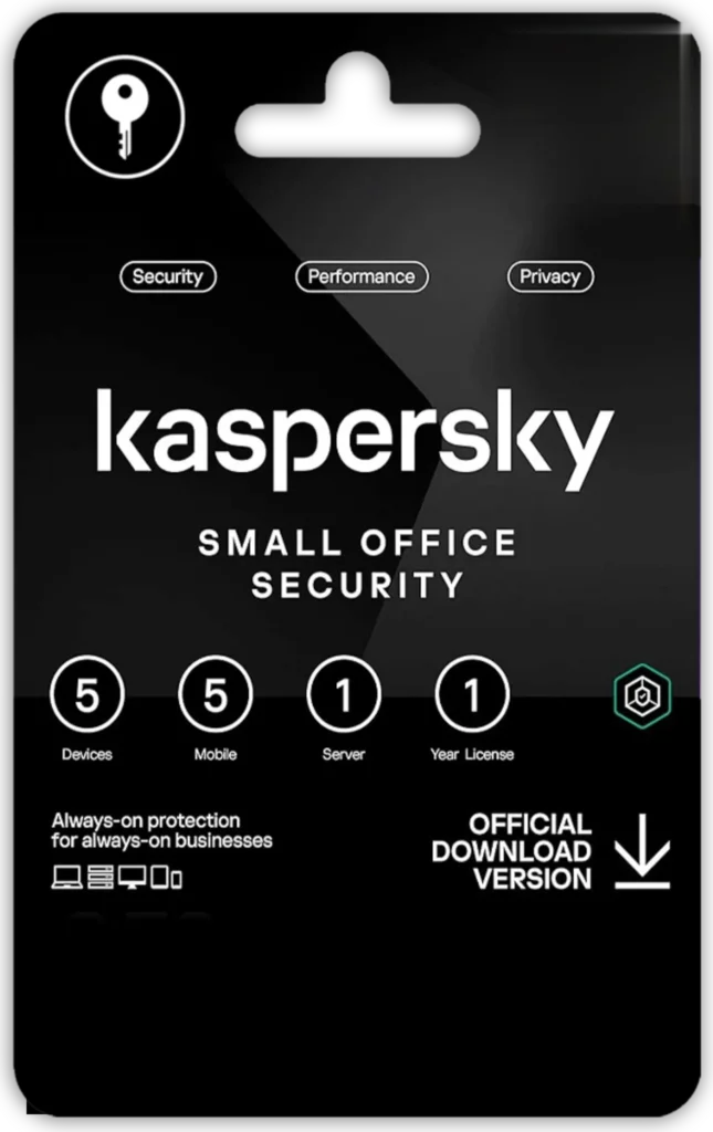 Kaspersky Small Office Security – 5 PC 5 Mobile 1 Server 1 Year – Digital Subscription