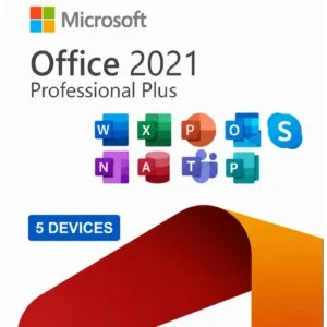 Office 2021 Professional Plus for 5 Devices - Digital Software License