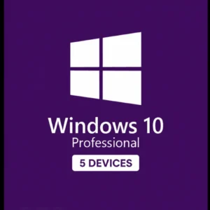 Windows 10 Professional for 5 Devices - Digital Software License