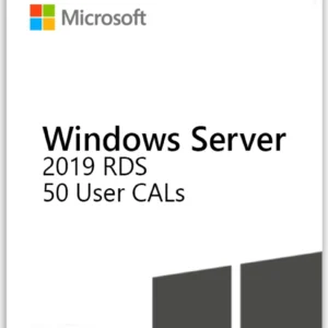 Windows Server 2019 Remote Desktop - 50 User CALs - Digital Software License