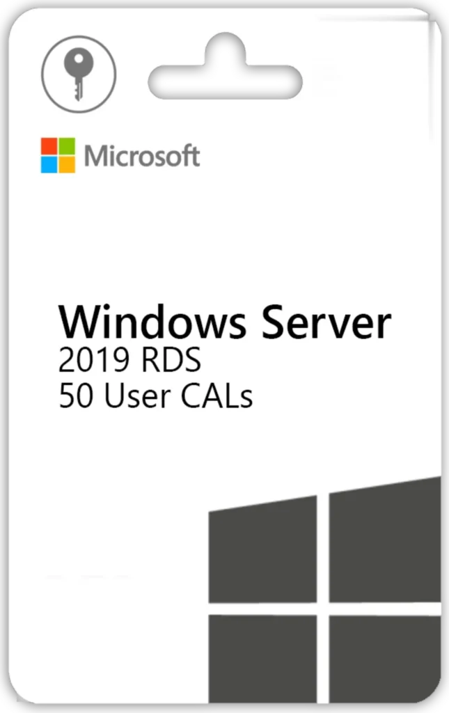 Windows Server 2019 Remote Desktop – 50 User CALs – Digital Software License