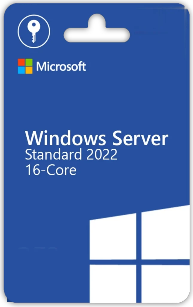 Windows Server 2022 Standard 16 cores – Digital Software License
